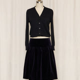 Prada Vintage V Neck Black Cardigan