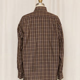 Versace Classic Brown Plaid Shirt