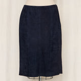 Ralph Lauren Navy Suede Skirt