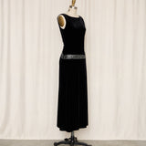 Robby Bee Velvet Low Back Dress
