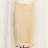 Cristinaeffe Suede and Lace Tube Skirt
