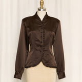 SportMax Brown Silk Jacket