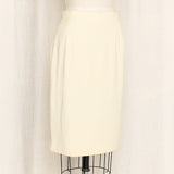 LAGERFELD Cream Vintage Skirt Suit As Is