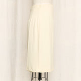 LAGERFELD Cream Vintage Skirt Suit As Is