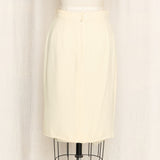 LAGERFELD Cream Vintage Skirt Suit As Is