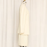 LAGERFELD Cream Vintage Skirt Suit As Is