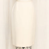 Dolce & Gabbana Wool Cream Skirt Suit