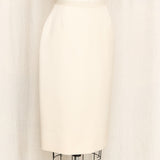 Dolce & Gabbana Wool Cream Skirt Suit