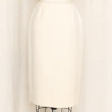 Dolce & Gabbana Wool Cream Skirt Suit
