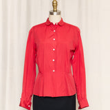 Anschy Breucha Munchen Red Blouse