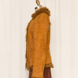 Caractère Shearling Orange Jacket