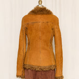 Caractère Shearling Orange Jacket