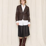 Gianfranco Ferre Brown Leather Jacket