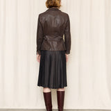 Gianfranco Ferre Brown Leather Jacket