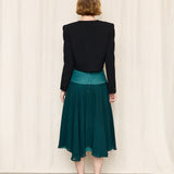 Valentino Boutique Cropped Black Wool Blazer