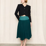 Valentino Boutique Cropped Black Wool Blazer