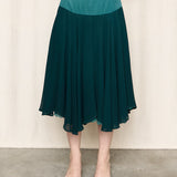 Y's Green Midi Skirt