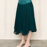 Y's Green Midi Skirt