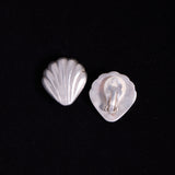 Sterling Silver Shell Clip On Earrings