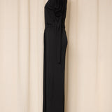 Vintage Jersey Gown Draped Shoulder