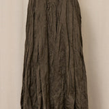 RL Maxi Silk Olive Green Skirt