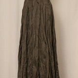 RL Maxi Silk Olive Green Skirt