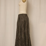 RL Maxi Silk Olive Green Skirt