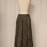 RL Maxi Silk Olive Green Skirt