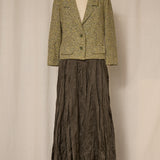 RL Maxi Silk Olive Green Skirt