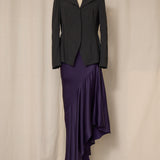 Haider Ackermann Asymmetric Silk Satin Skirt