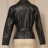 Wilsons Black Leather Fitted Jacket