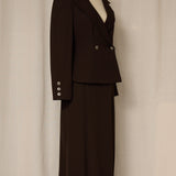 State of Claude Montana Brown Skirt Suite
