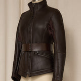 Prada Sport Late 90's Brown Leather Jacket