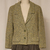 Don Sophisticates Herringbone Tweed Blazer with Contrast Lining