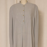 Early 90s Giorgio Armani Grey Silk Blouse