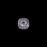Sterling Silver Square Ring with Flower Over Stone