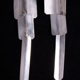 Sterling Silver Large 3 Tiered Earrings, Made in Mexico