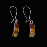 Sterling Silver Amber Drop Earrings