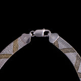 Milor Sterling Silver and Gold Tone Details Necklace