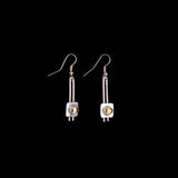 Sterling Silver Earrings with Oval Citrine Stones