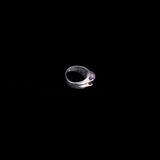 Vintage Silver Ring with Purple Stone
