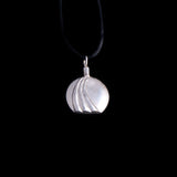 Vintage Sterling Silver Fluted Swirl Perfume Bottle