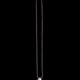 Sterling Silver Necklace with Pearl Pendant on Bar
