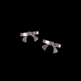 Sterling Silver Bow Stud Earrings