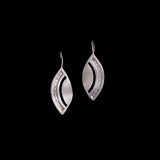 Sterling Silver Leaf Dangle Earrings