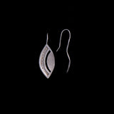 Sterling Silver Leaf Dangle Earrings