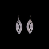 Sterling Silver Leaf Dangle Earrings