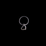 Vintage Silver Heart Dangle Pinky Ring