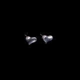 Sterling Silver Small Hearts Stud Earrings