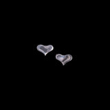 Sterling Silver Small Hearts Stud Earrings